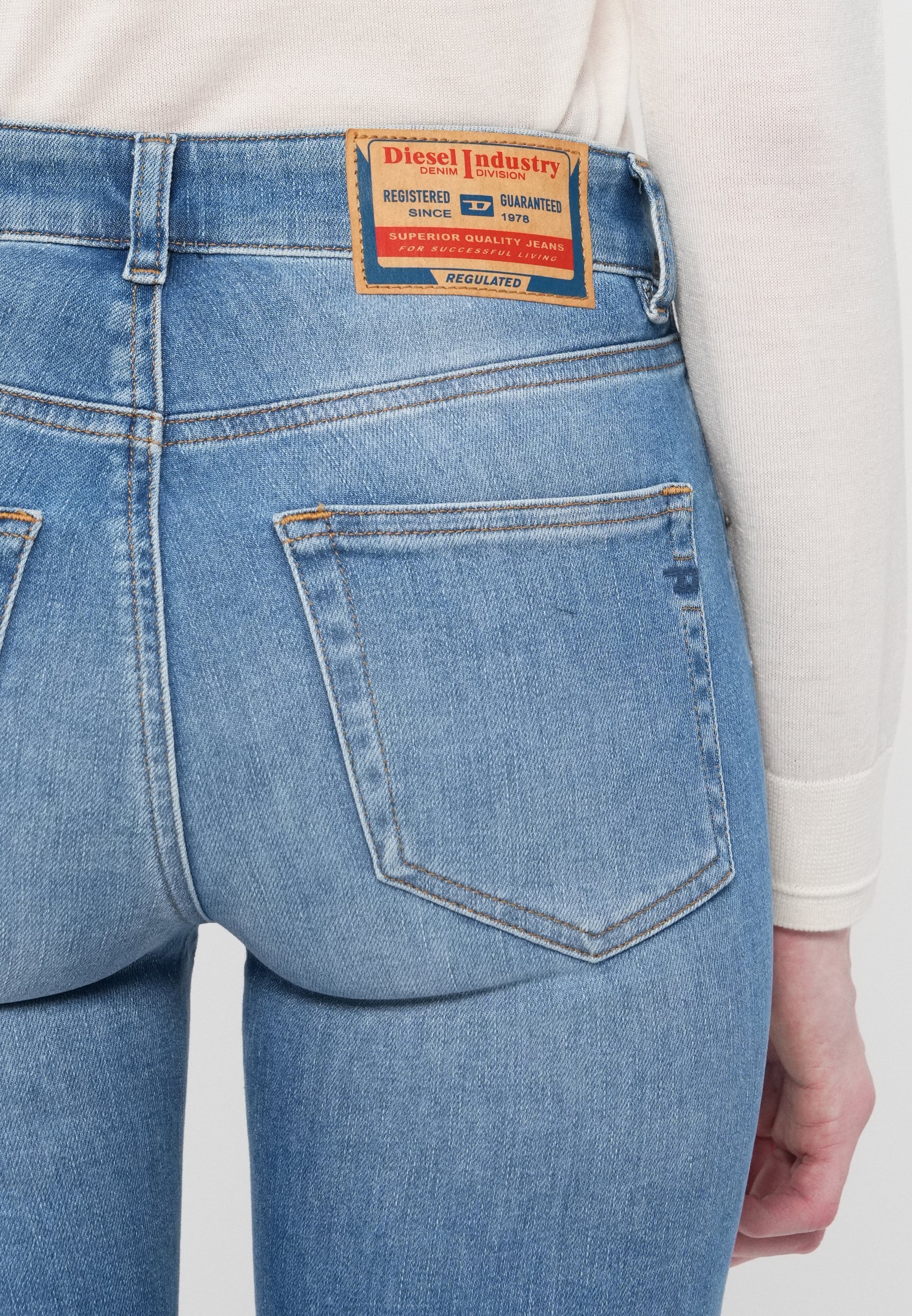 Diesel SLANDY - Jean skinny - bleu