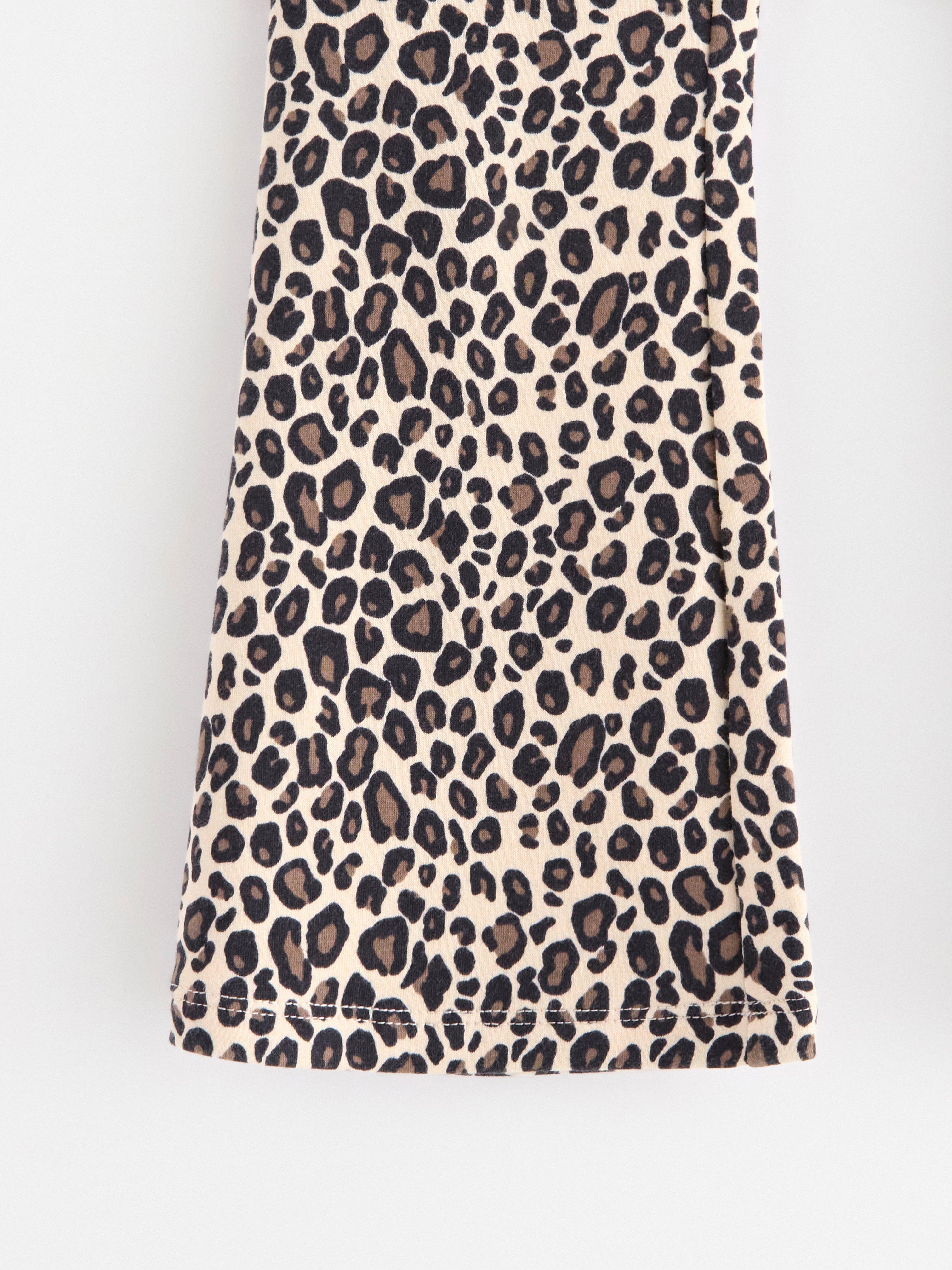 Leggings con interior cepillado, color beige claro.
