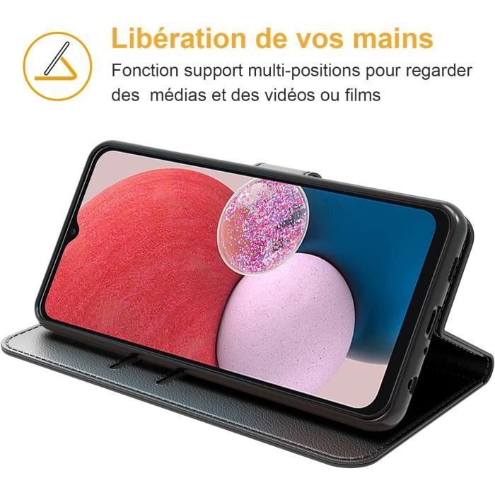 Case for Samsung Galaxy A14 4G/5G, Flip Leather Case with Magnetic Closure and Multifunctional Black - New&Teck