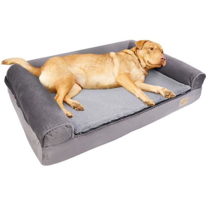 Cuccia ortopedica per cani - Divano - 80x60x18 cm - Impermeabile - Antiscivolo - Rivestimento sfoderabile