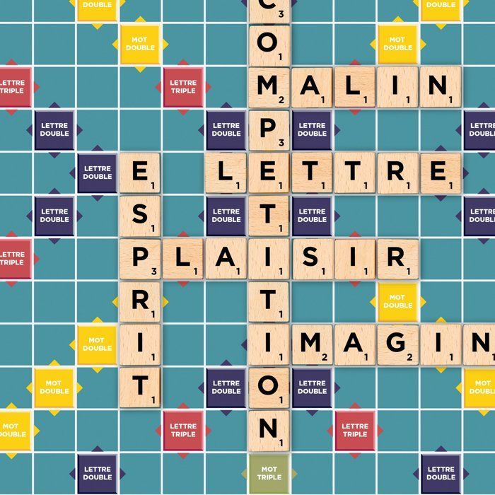 Scrabble classique - 2 en 1 - Mattel Games - JGR63
