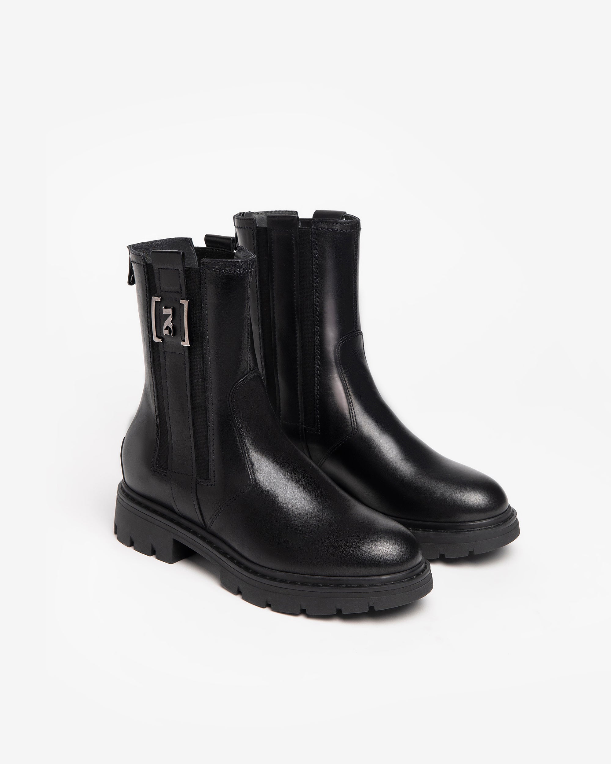  Damen-Ankle-Boots aus Leder