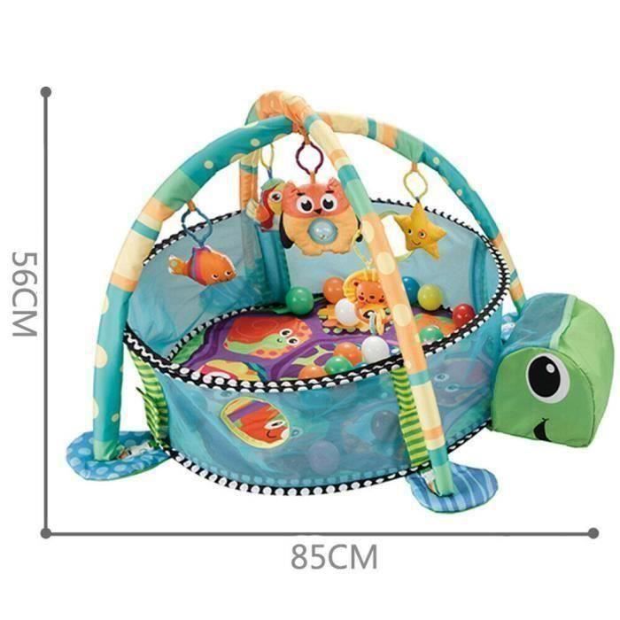 Convertible baby playmat for girls and boys, Playmat from birth, Ball pit playmat with 30 baby balls