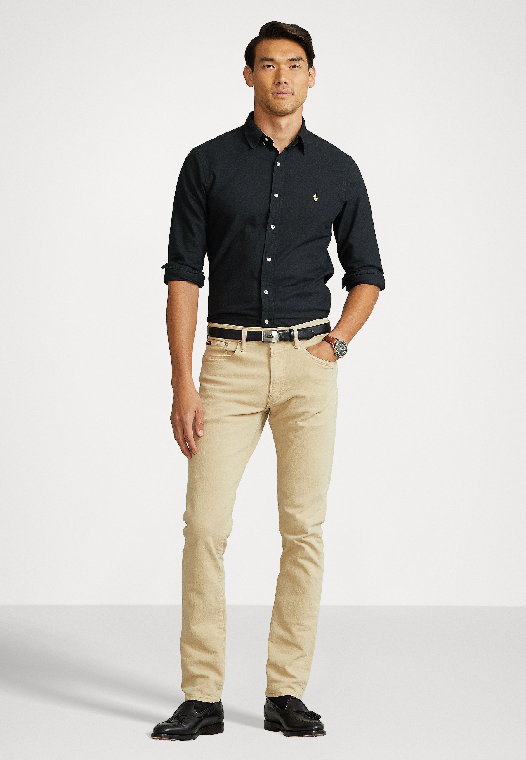 Polo Ralph Lauren LONG SLEEVE SPORT SHIRT - Camicia - nera