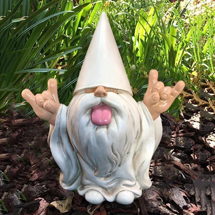 « George » Le Nain Rocker – Ce Nain de Jardin va secouer Votre Mini Monde enchanté Label
