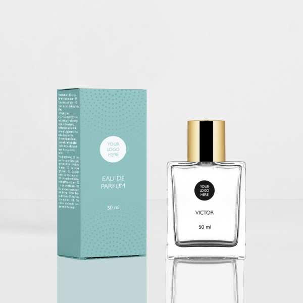 Flacon en verre transparent Victor FEA 15 de 50 ml
