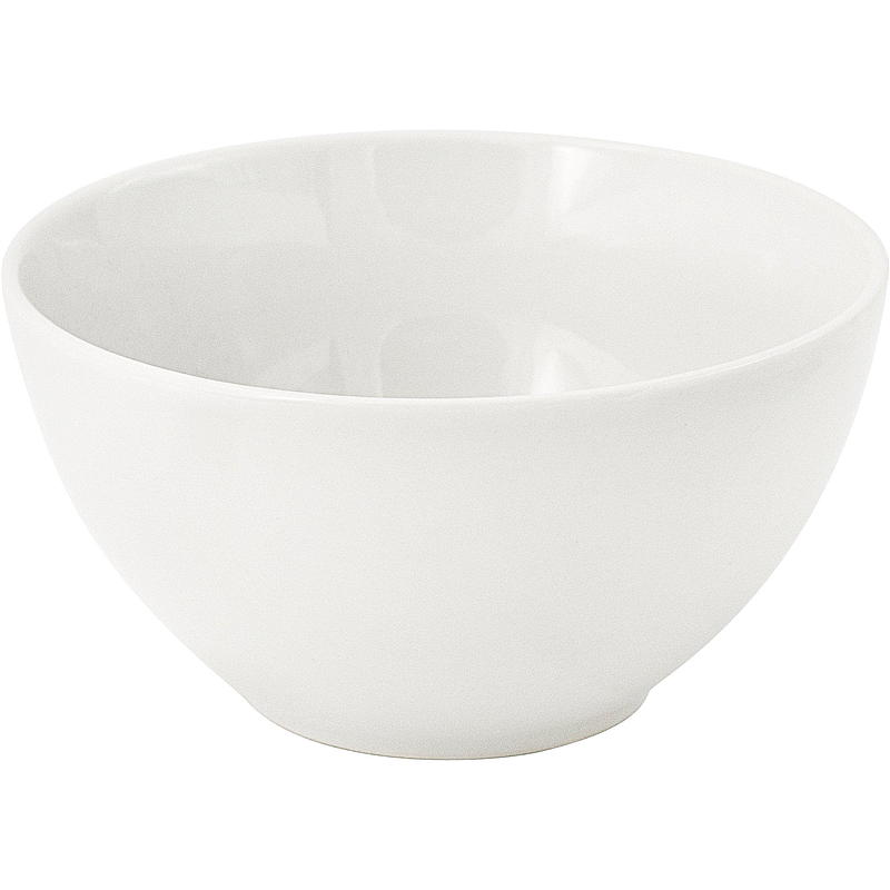 Bol de cocina de porcelana blanca de 14,7 cm de diámetro.