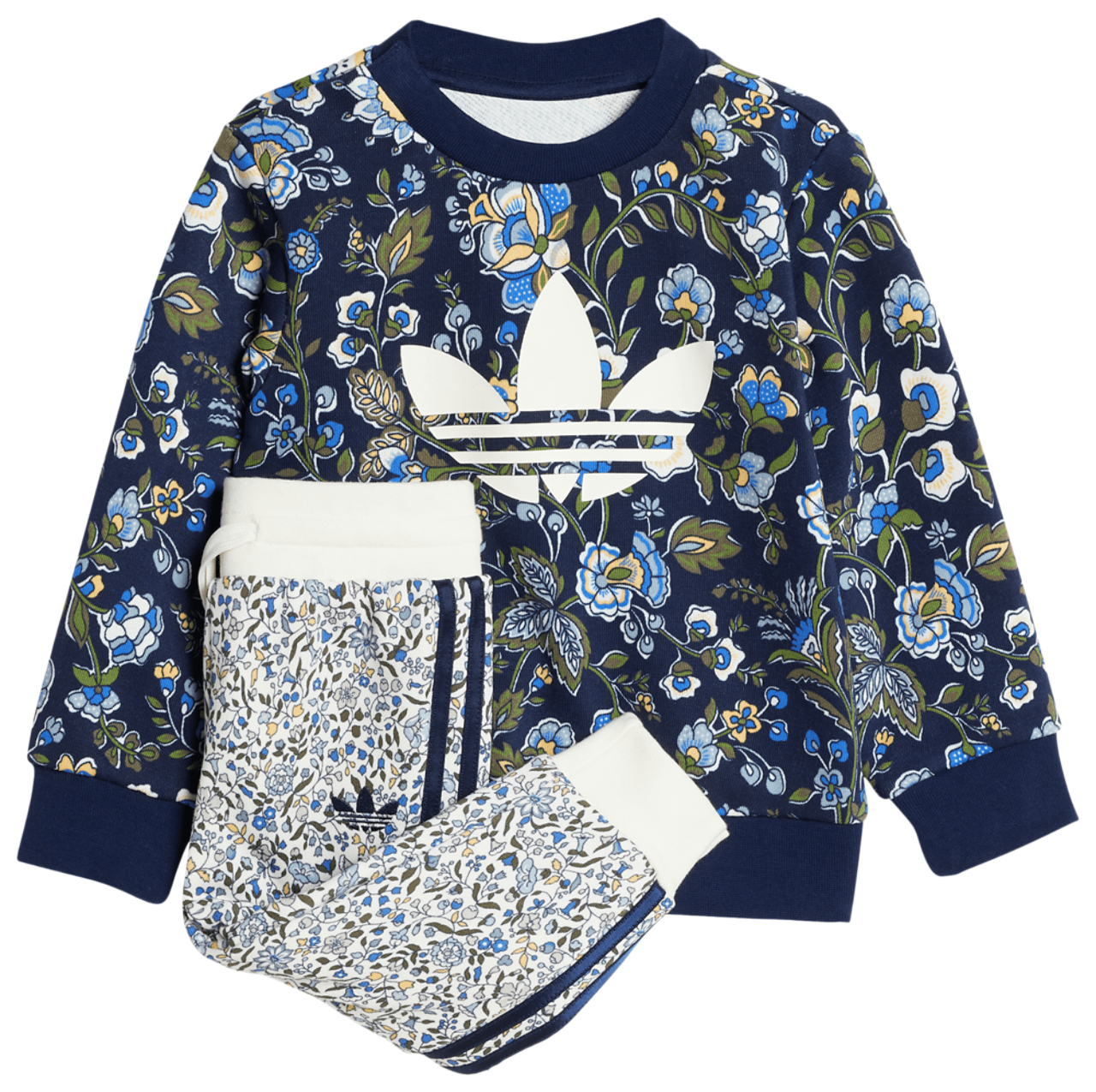 Detská mikina adidas Originals X Liberty London s okrúhlym výstrihom