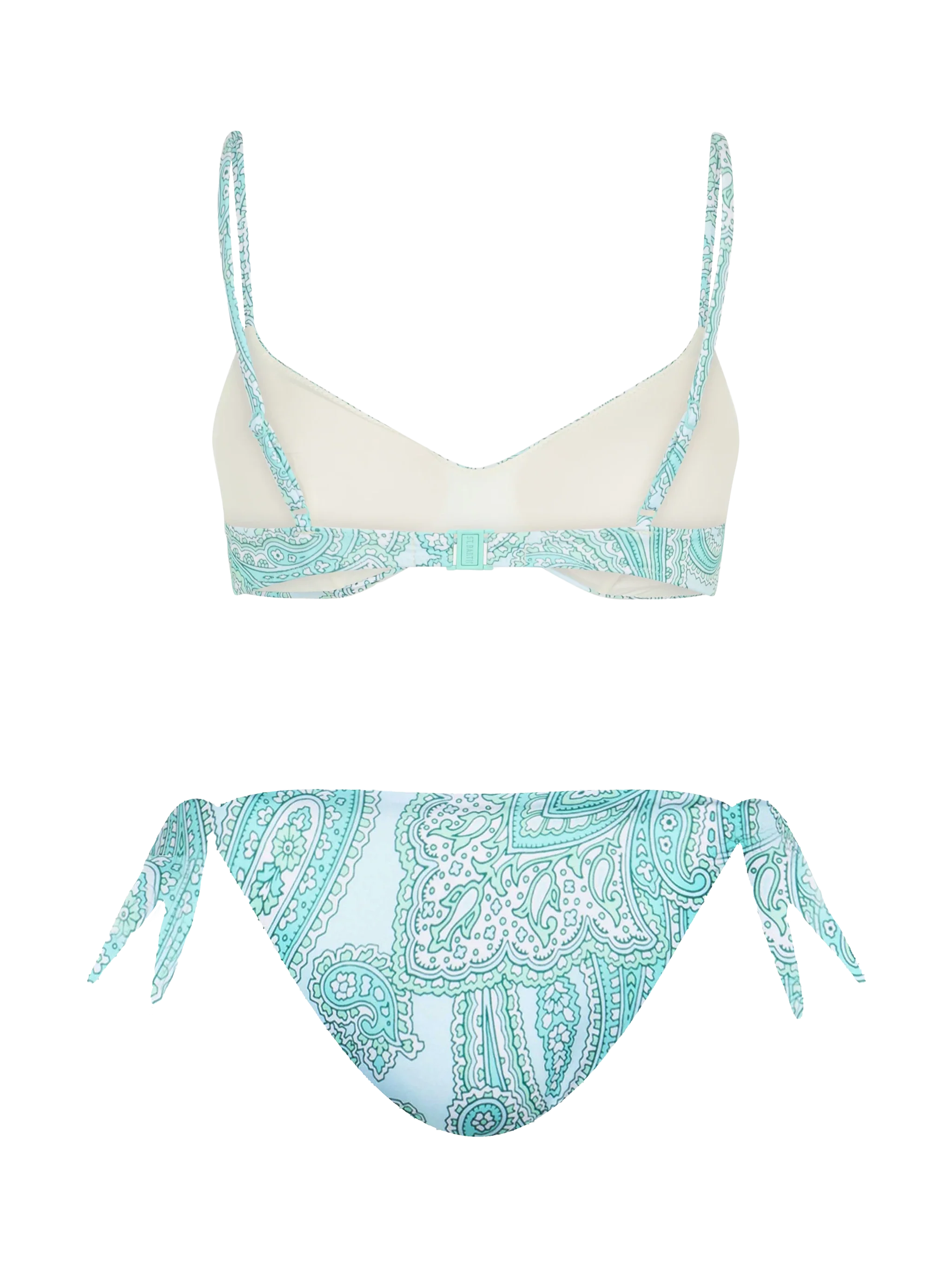 May Yali Bralette Bikini met Paisley-halslijn