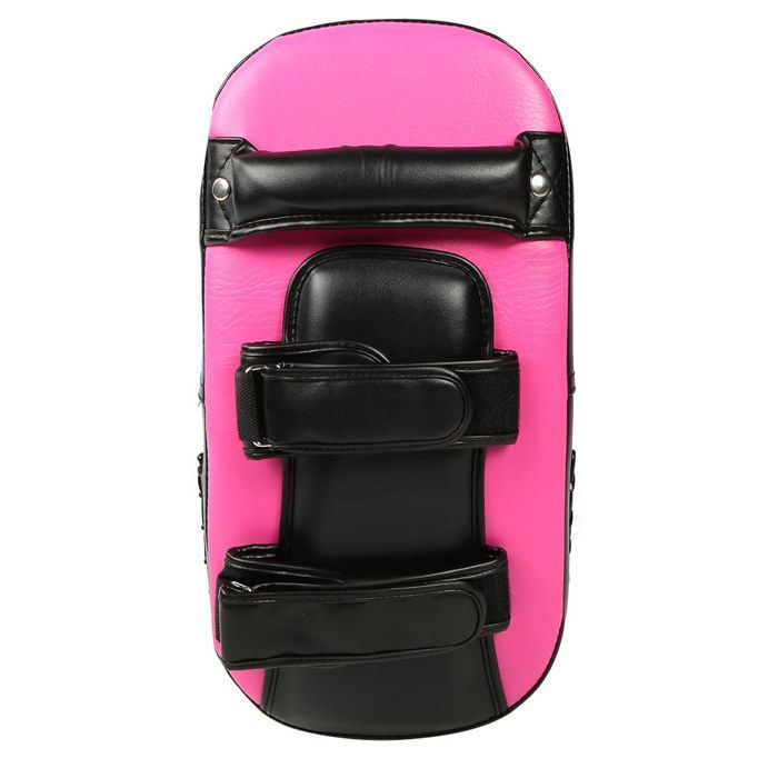 Guantes de boxeo gruesos para golpear, puñetazos, curvos, entrenamiento, puntería, Muay Thai (rojo rosado)