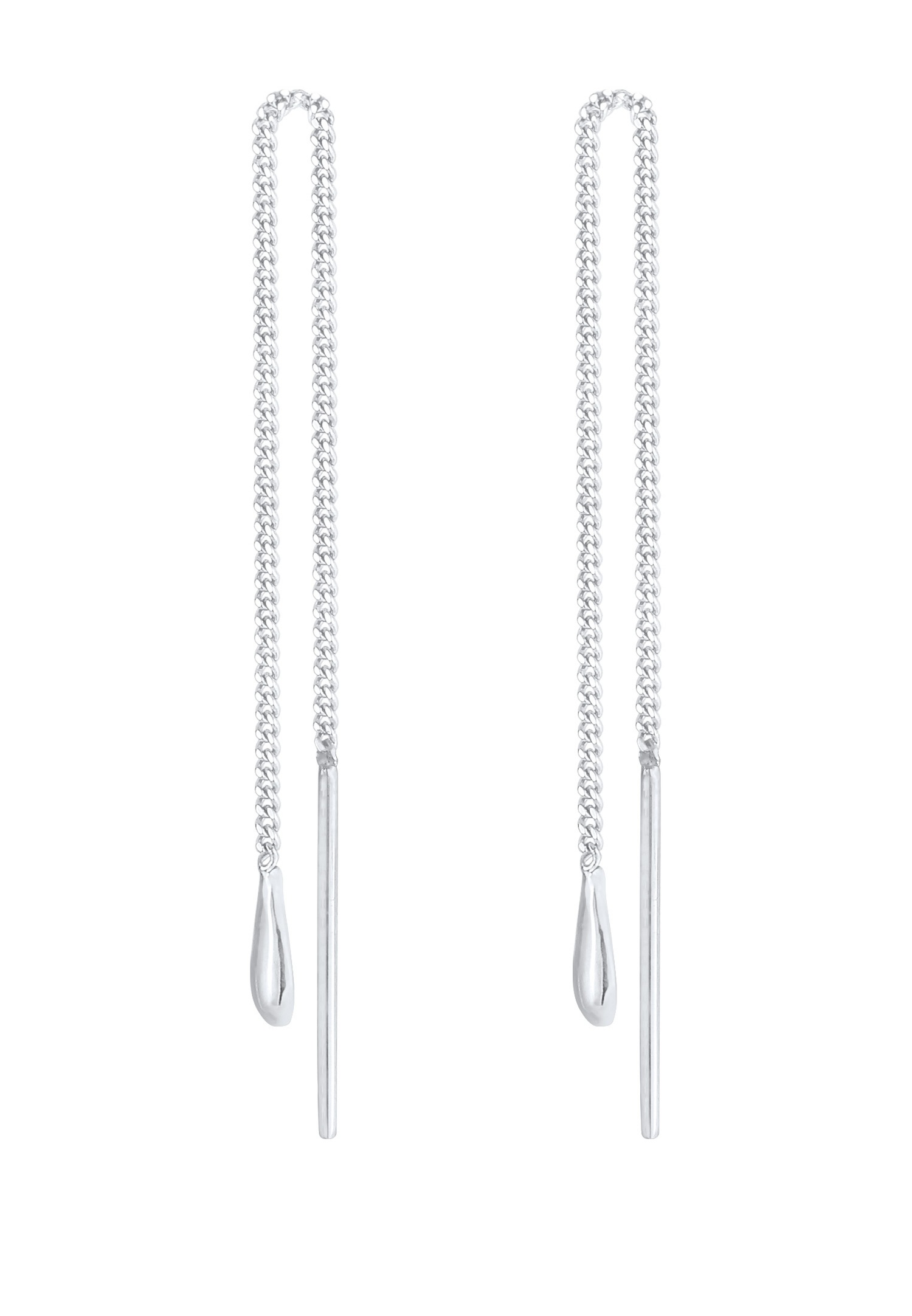 Elli Femmes Pendentif d'oreilles Goutte Pendentif Traversante Basique en Argent Sterling 925