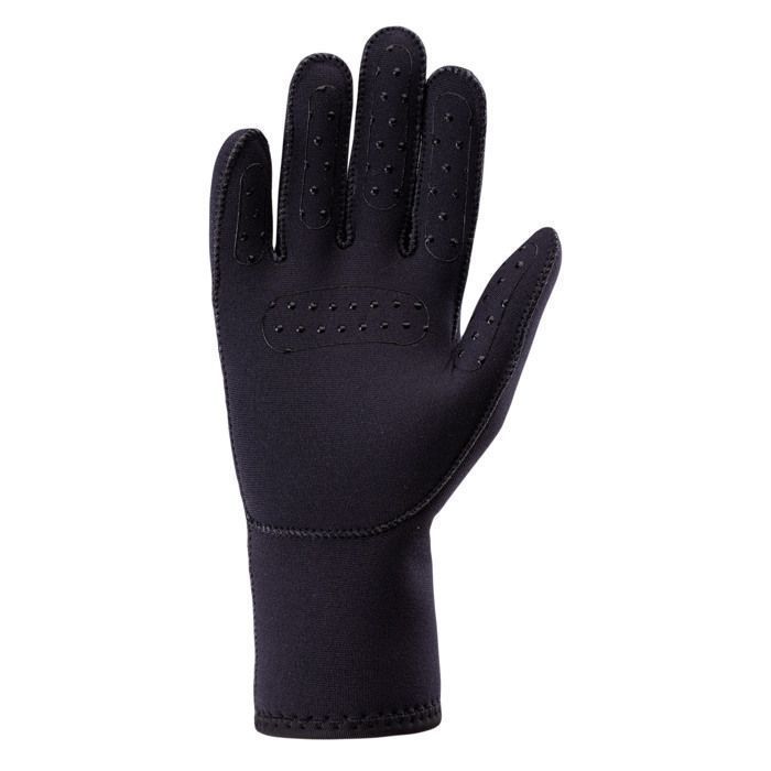 Luvas de natação - AQUAWAVE - Modelo padrão - Neoprene - Preto - Adulto