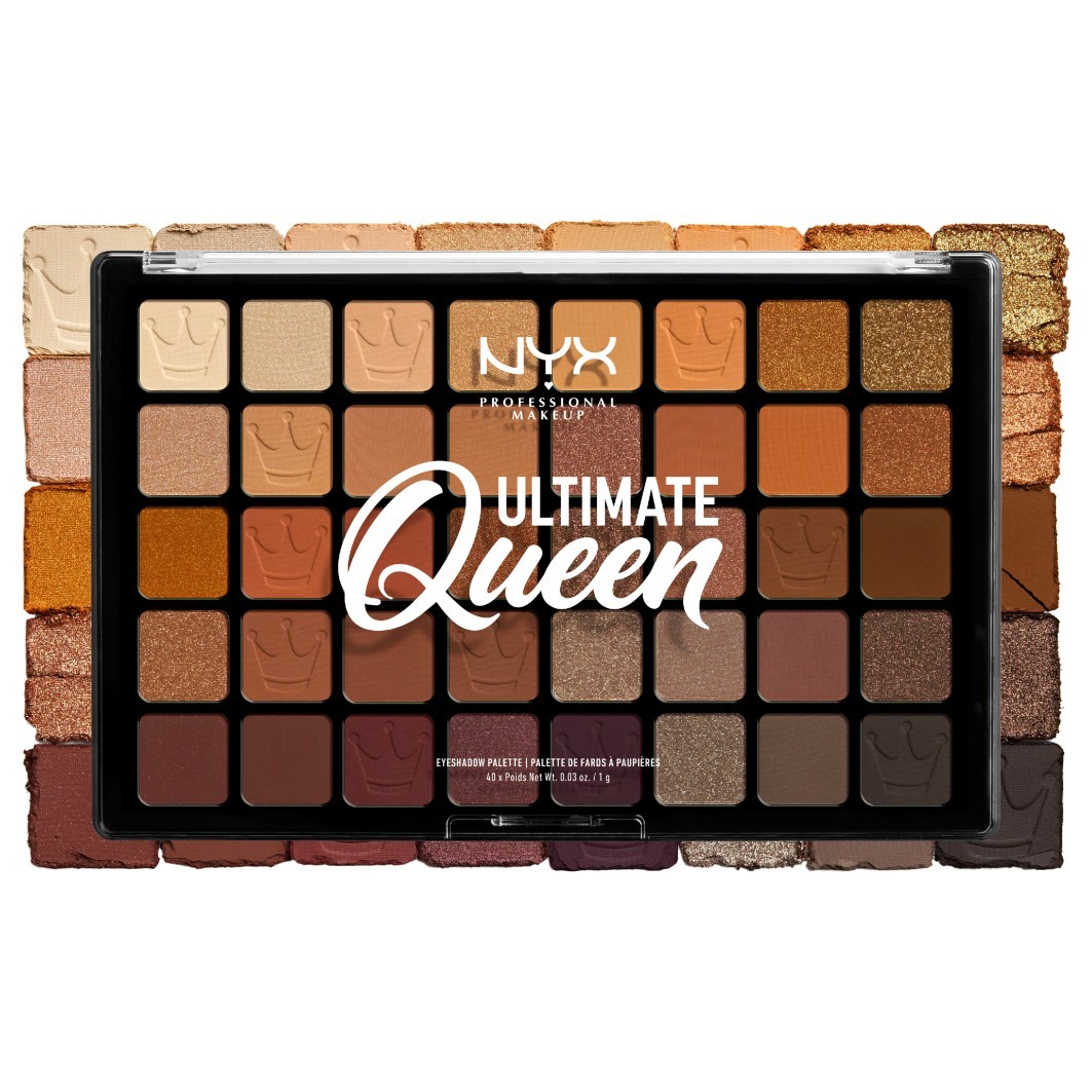 NYX Professional Makeup Ultimate Queen acu ēnu palete ar 40 krāsām – 40 g