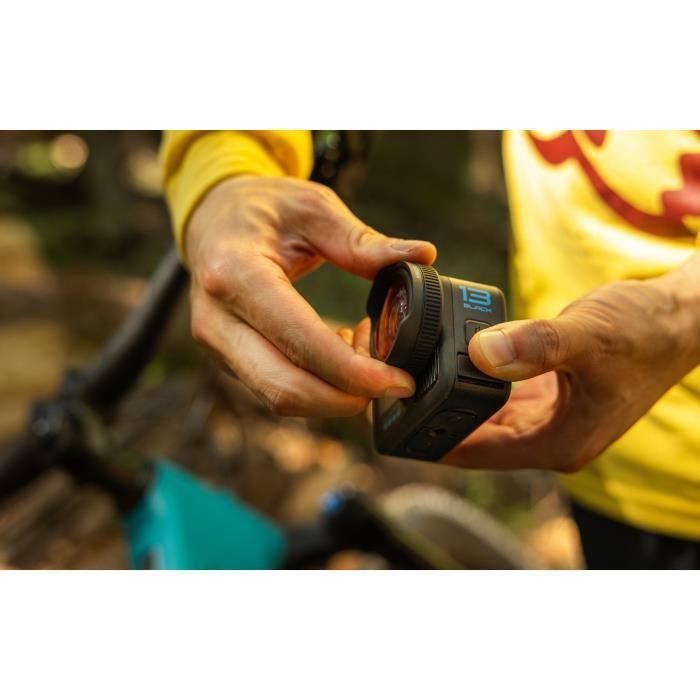 Caméra de sport - GoPro - HERO 13 Black - Étanche - Vidéo 5.3K60 - Compatible objectifs HB