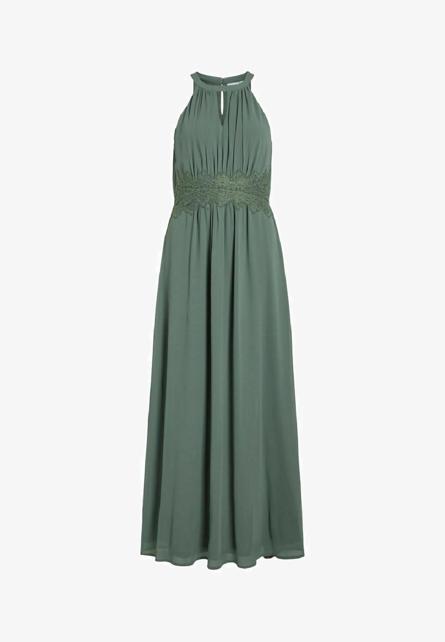 VILA VIMILINA HALTERNECK NOOS - Sukienka maxi - wieniec laurowy