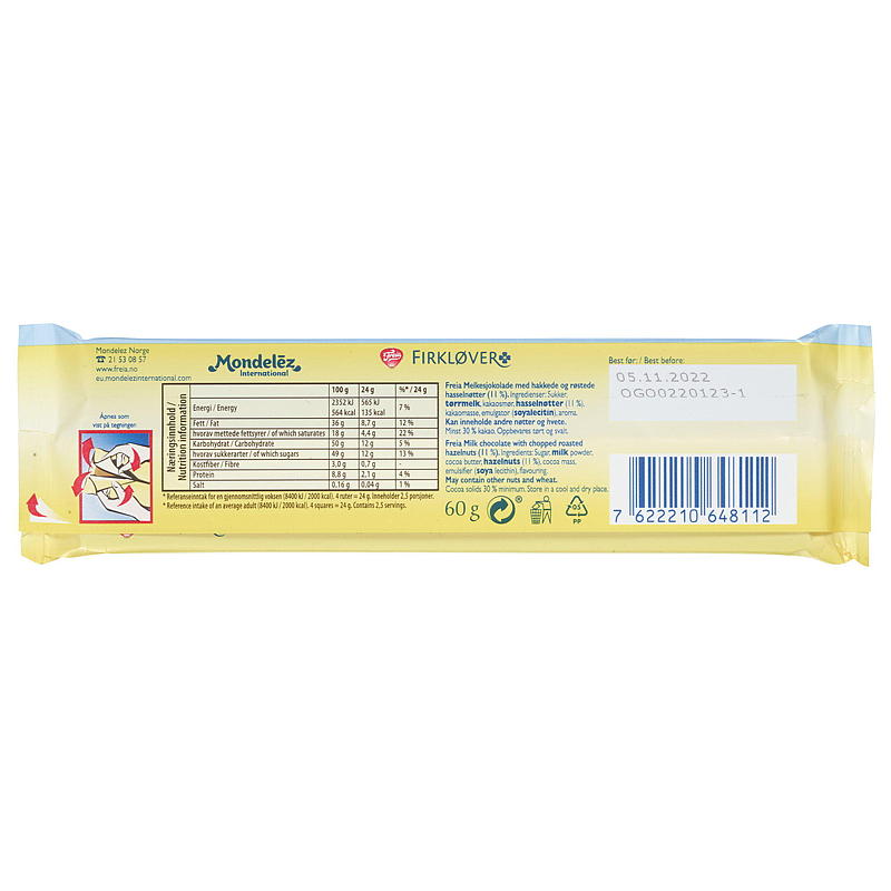 Freia Vierbladige Klaver 60 g Freia