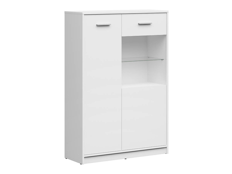 Witryna Nepo Plus 90 cm z 2 drzwiami biały