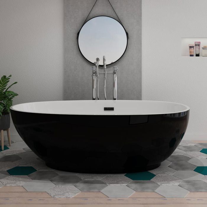 Sangro Black freistehende Badewanne