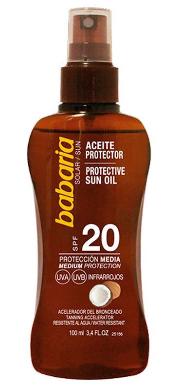 Zaštitno ulje od kokosa za sunčanje SPF 20 Zaštita tijela