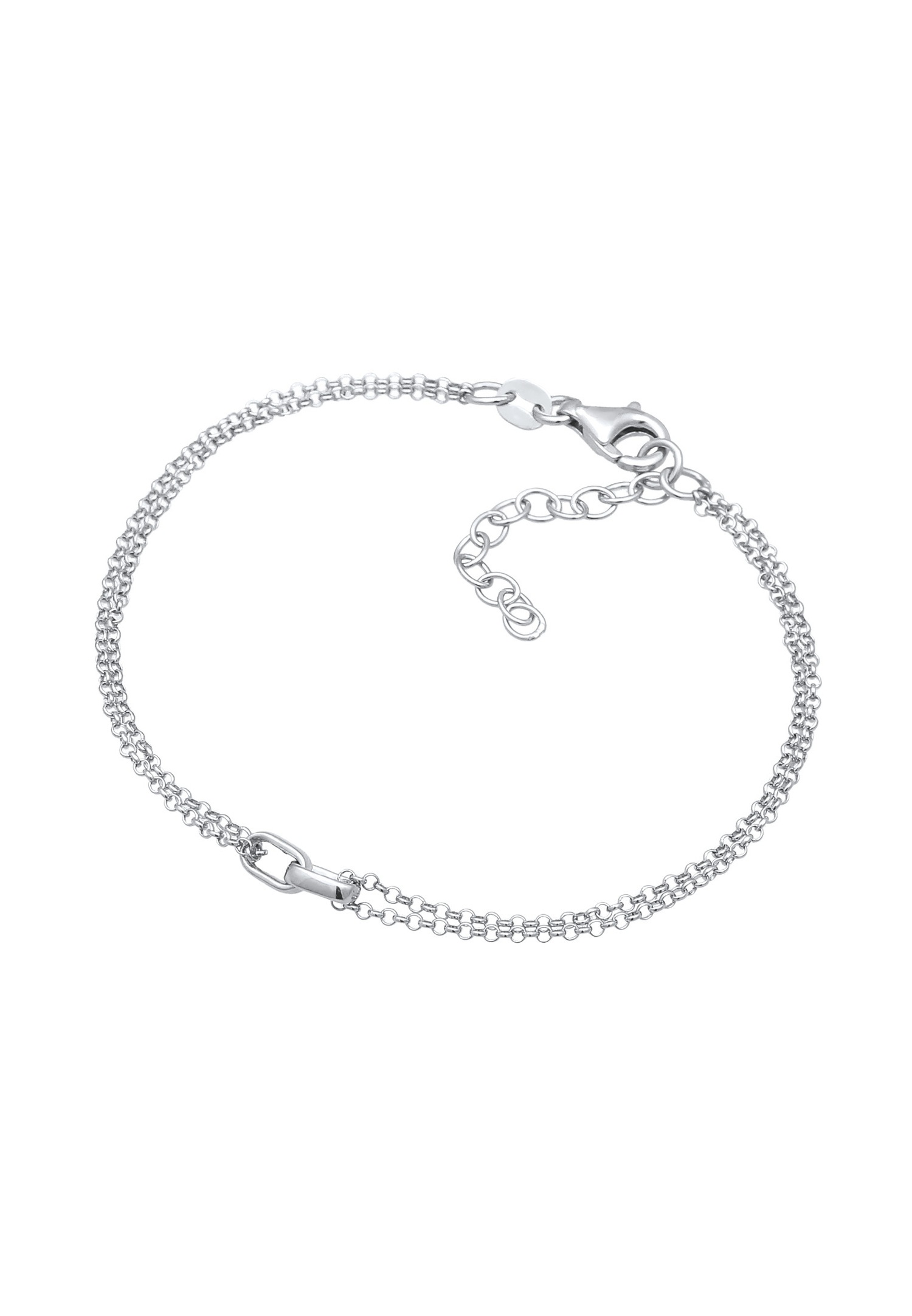 Elli Bracelet sans pierre Femmes Chaîne Pêche Argent Sterling 925 16 cm