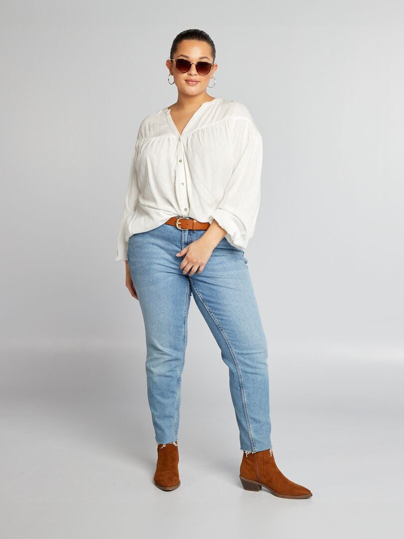 Blusa Plumetis - BLANCA