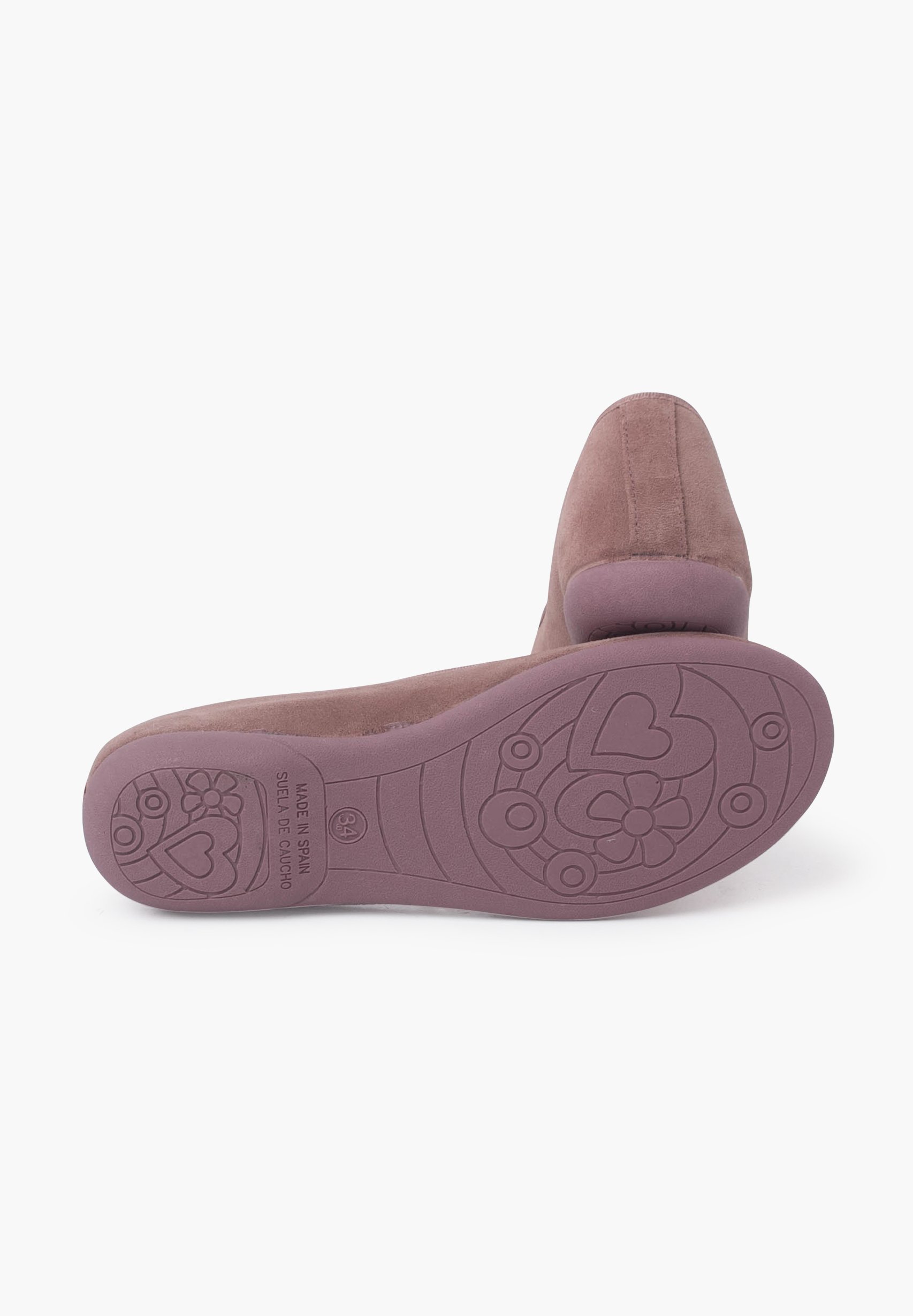 Pisamonas MANOLETINA SUEDE FINE BOW - Ballerinas - Hellrosa
