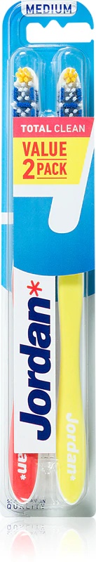 Jordan Total Clean Medium, 2 четкице за зубе