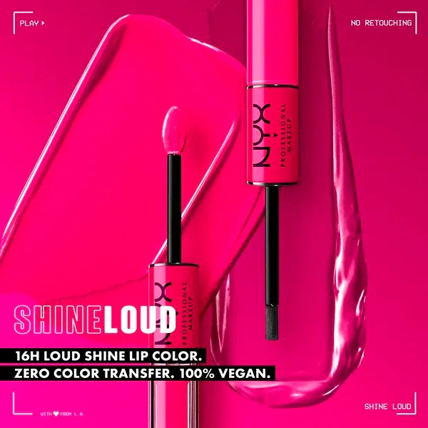 NYX Professional Makeup Shine Loud ruž za usne u nijansi 26 Fierce Flirt