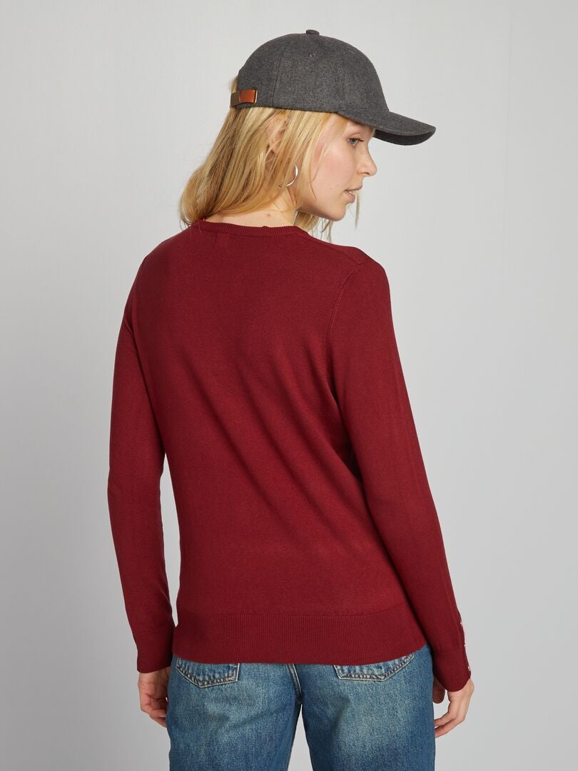 Jersey de punto fino - ROJO