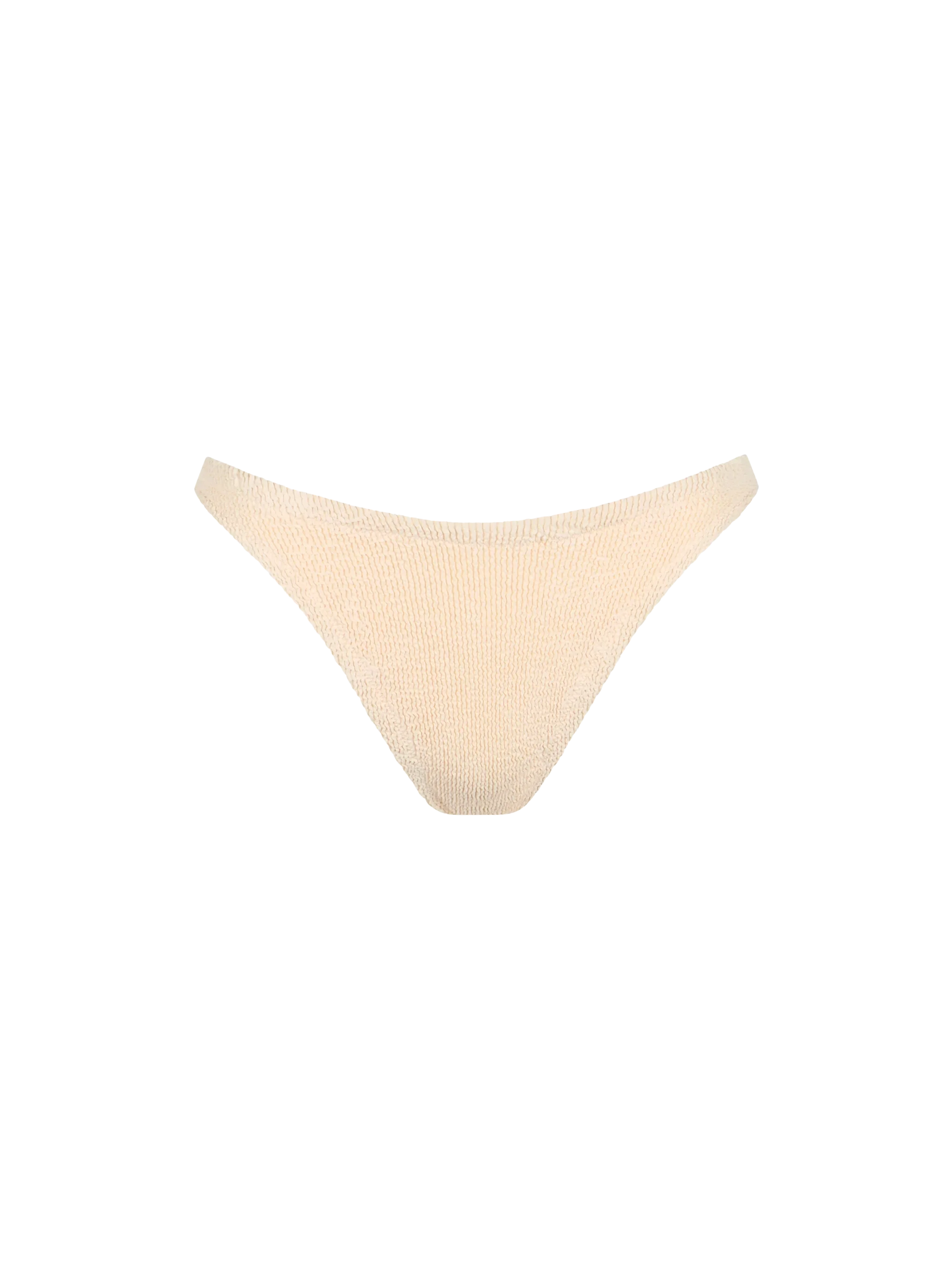 Elise Klassieke Beige Crinkle Zwembroek voor Dames