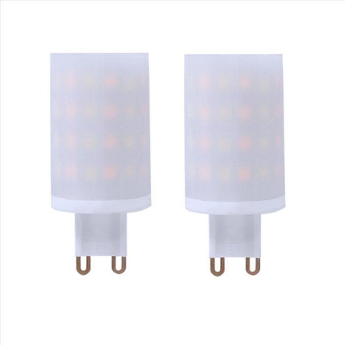 4x Ampoule LED Connectée Tuya WiFi G9 6 W à Intensité Variable, Commande Vocale, 2 Ampoules LED Intelligentes, Prise UE.,PC,Blanc
