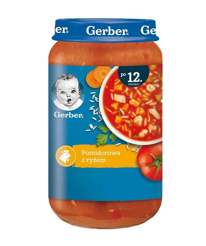 Gerber Obiad Zupka Pomidorowa z Ryżem