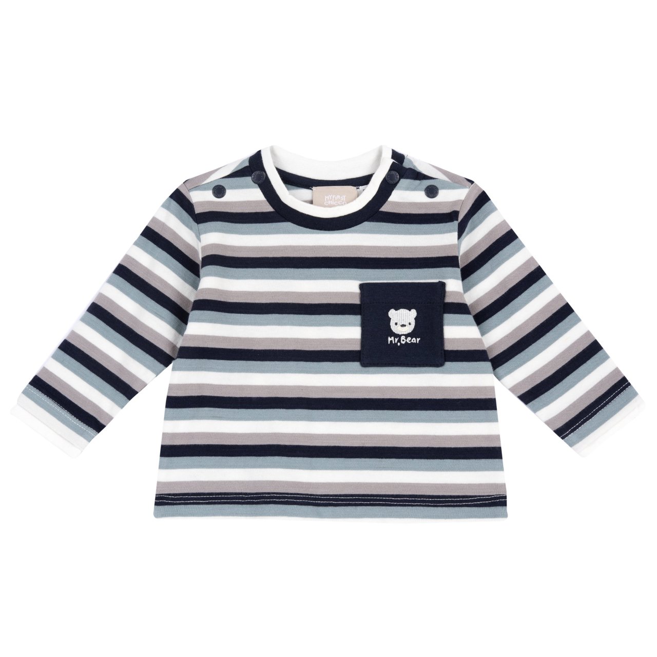 marineblau gestreiftes T-Shirt