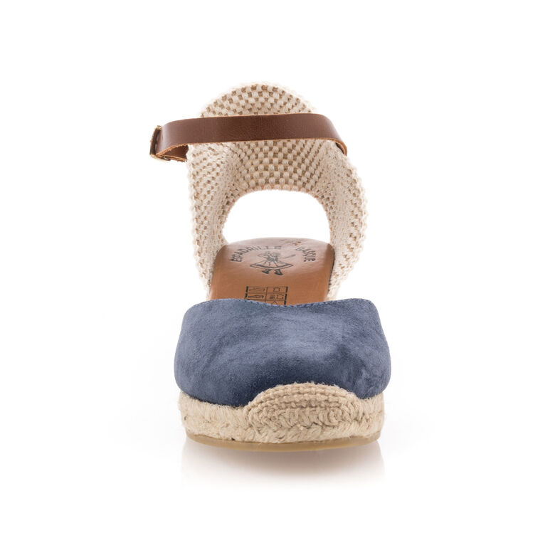 Blå espadriller med tausåler til dame