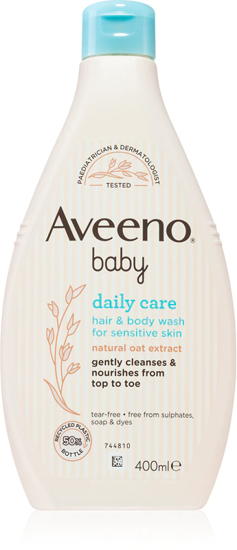 Aveeno Baby Hair&Body Wash shampoo voor kinderhaar en -lichaam