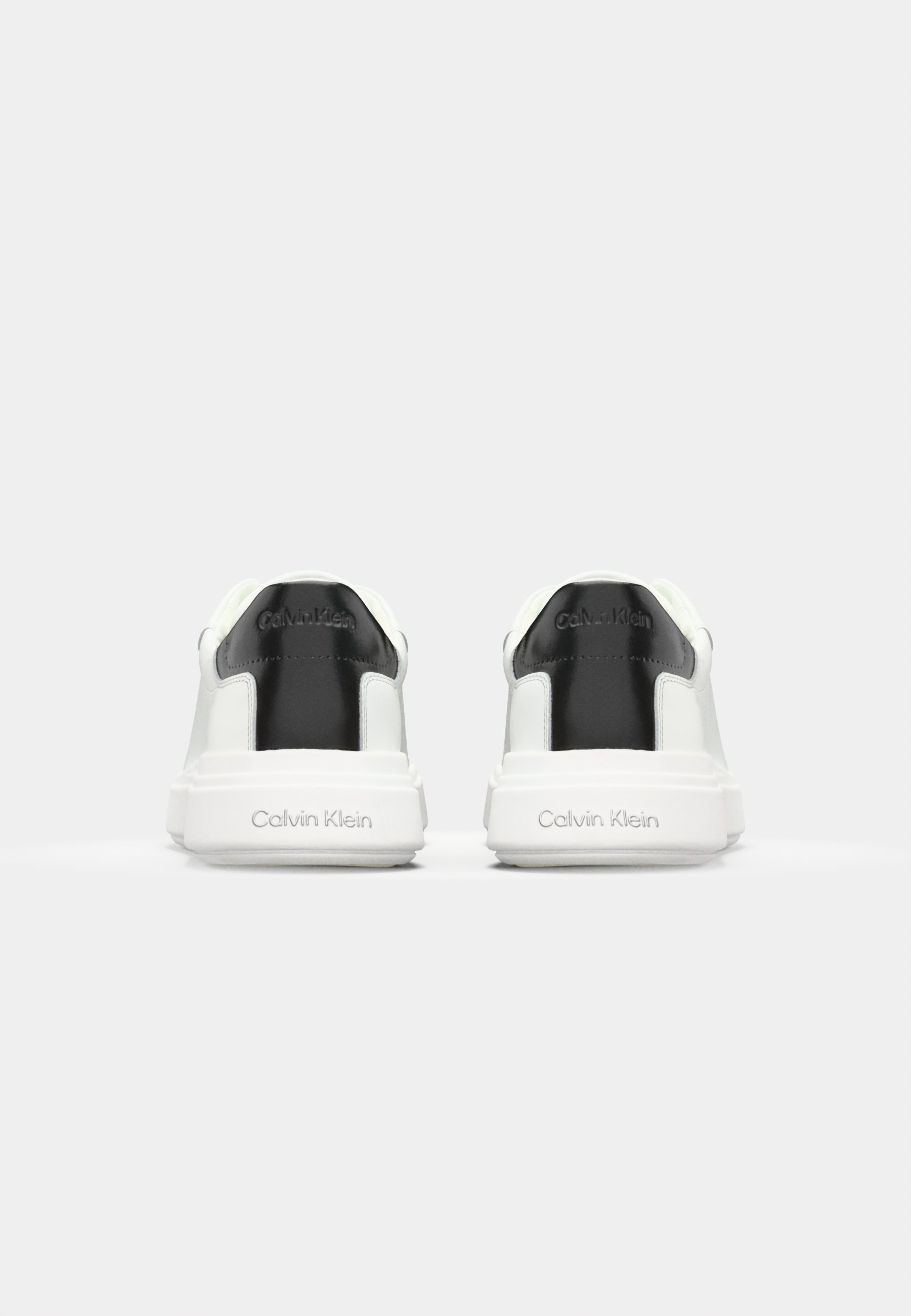 Calvin Klein LACE UP - Sneakers - wit/zwart
