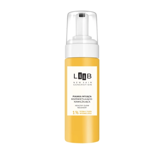 AA LAAB Tetra-C Yuzu rozświetlająco-nawilżająca pianka myjąca do twarzy 150 ml