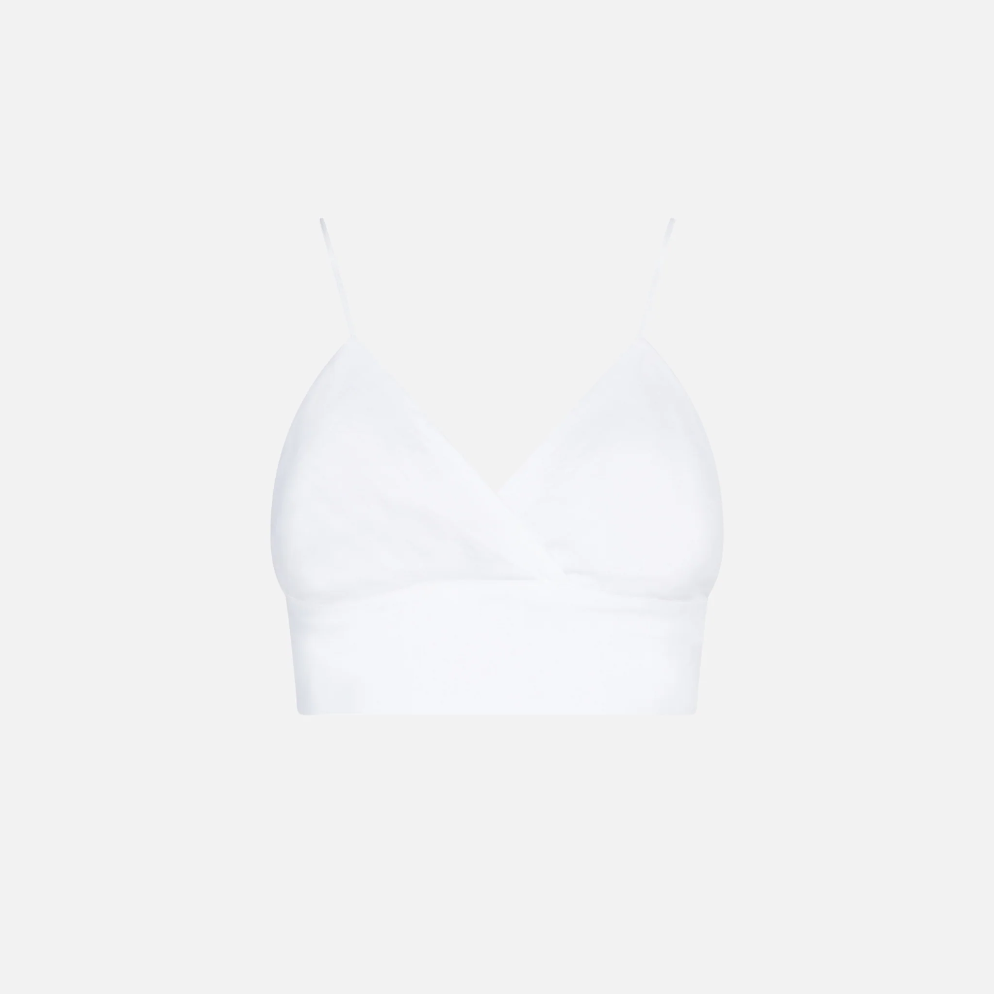 Witte linnen bralette top