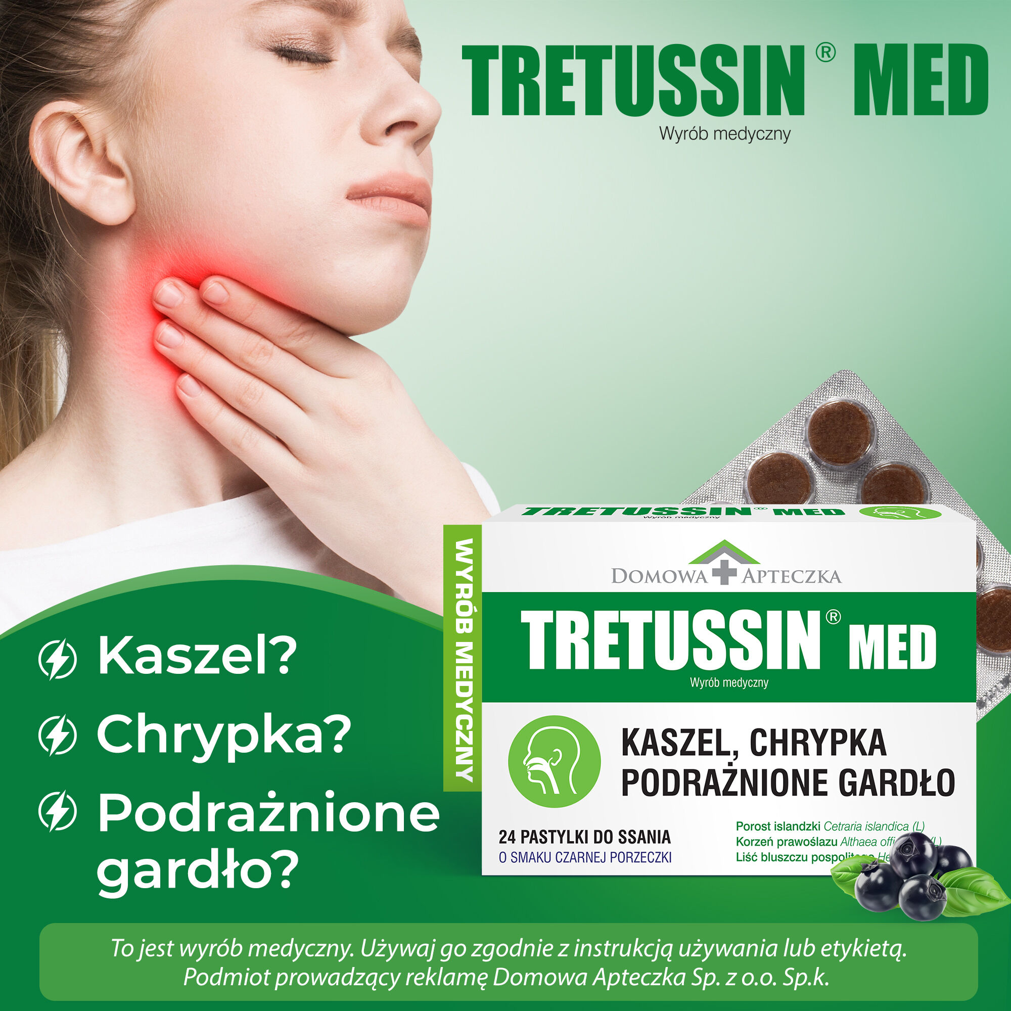 Tretussin med Home Ensiapupakkaus