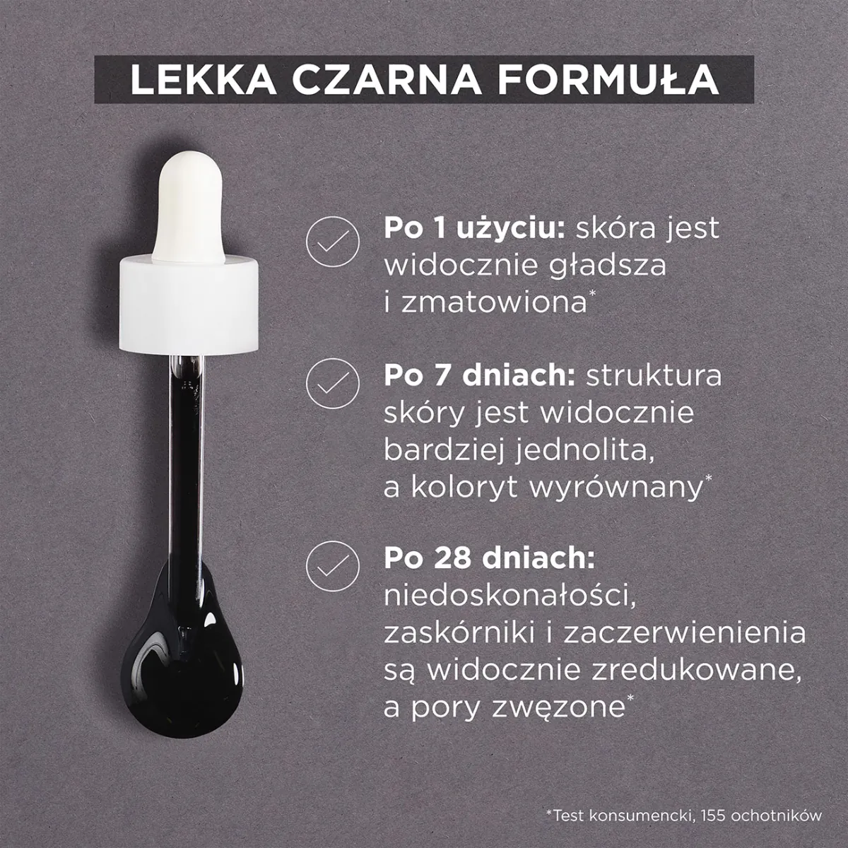 Garnier Skin Naturals Czysta Skóra Serum przeciw niedoskonałościom z Kwasem Aha, Bha i Węglem