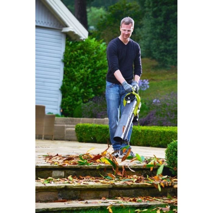 RYOBI RBV36B 36V 3-in-1 Bladblazer/Zuiger/Versnipperaar - Borstelloze motor - Opvangbak van 45 liter - Wordt verkocht zonder accu of oplader