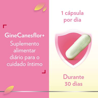 Ginecanesflor Complemento alimenticio para el cuidado íntimo femenino, 30 cápsulas.