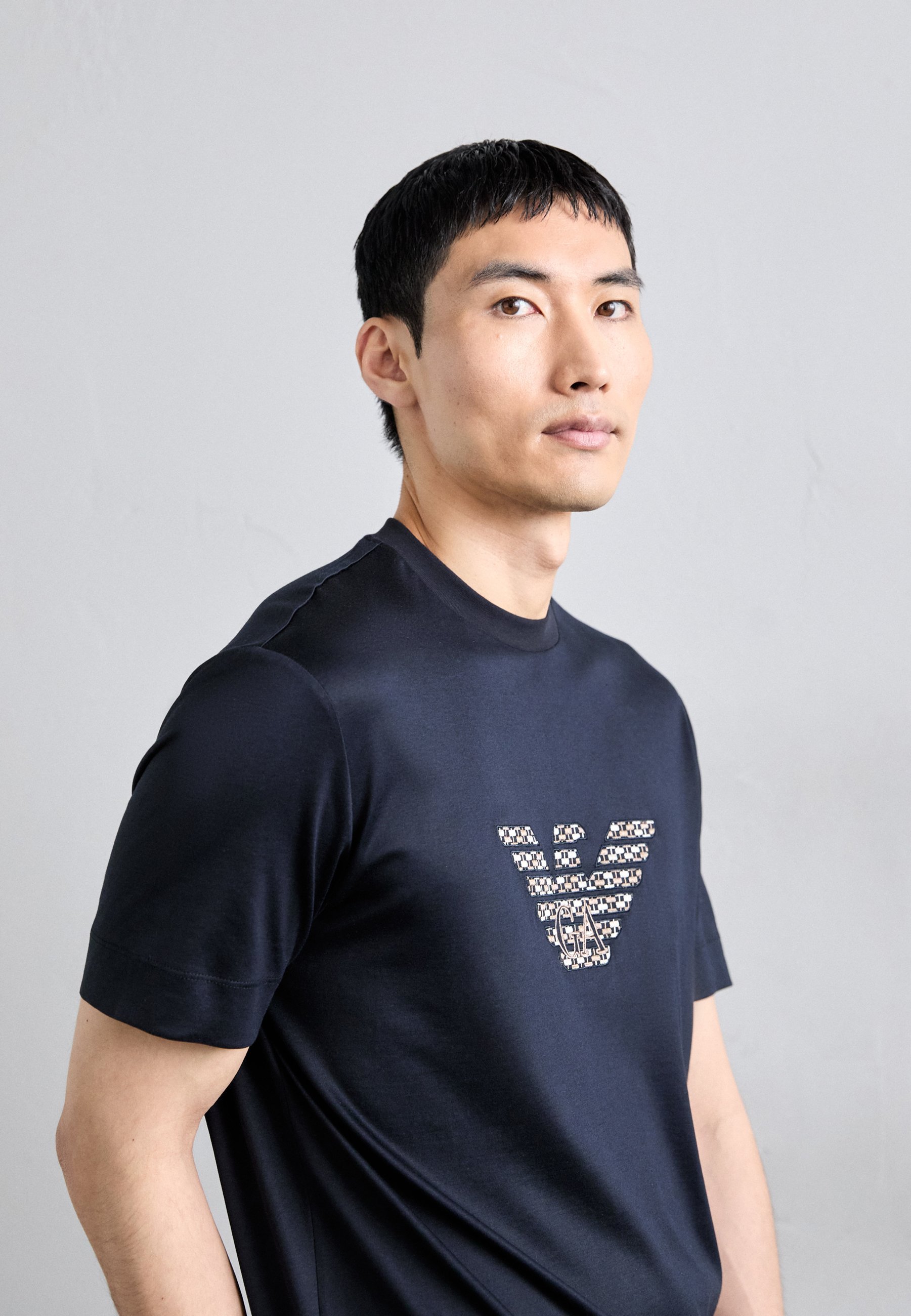 Emporio Armani T-shirt met print - blauw marineblauw