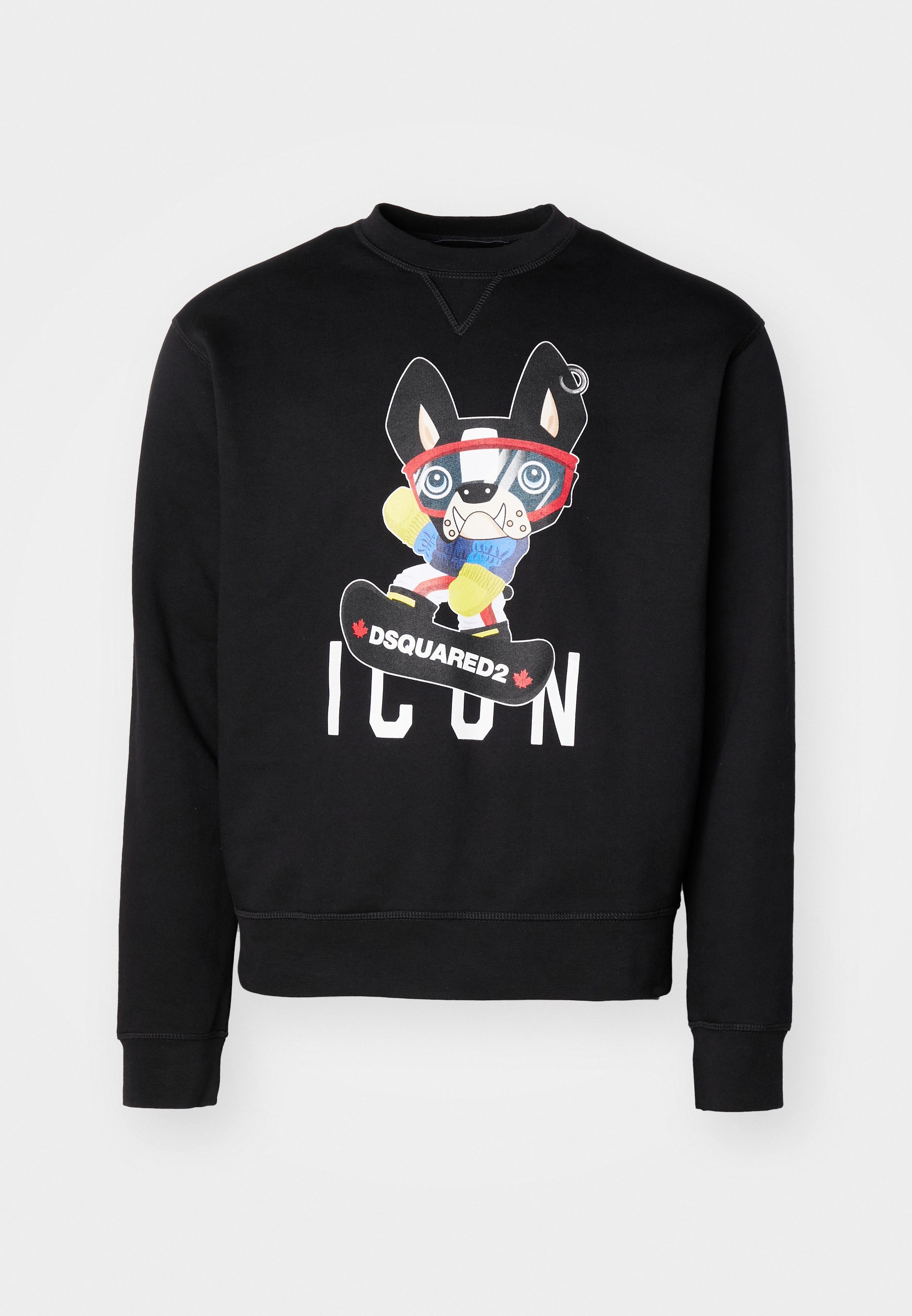 DSQUARED2 ICON pulover - črn