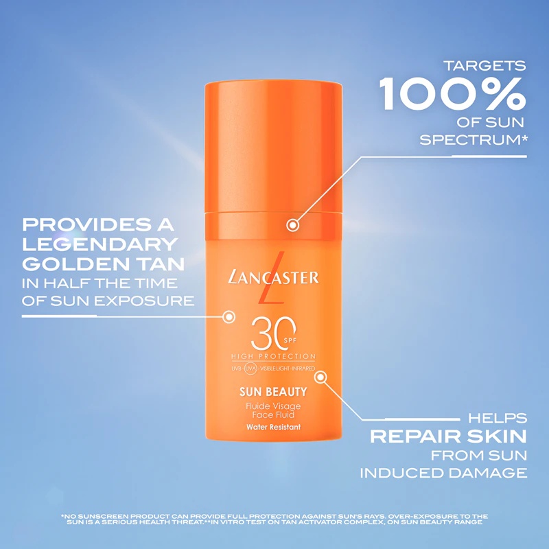 Lancaster Sun Beauty заштитни флуид за сунчање са заштитним фактором 30