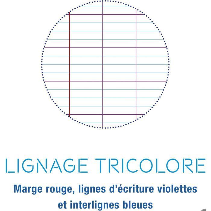 Paquete de 10 cuadernos de borrador grapados - 17x22 cm, 96 páginas, rayado ancho - Papel de 56 g/m², 100% reciclado