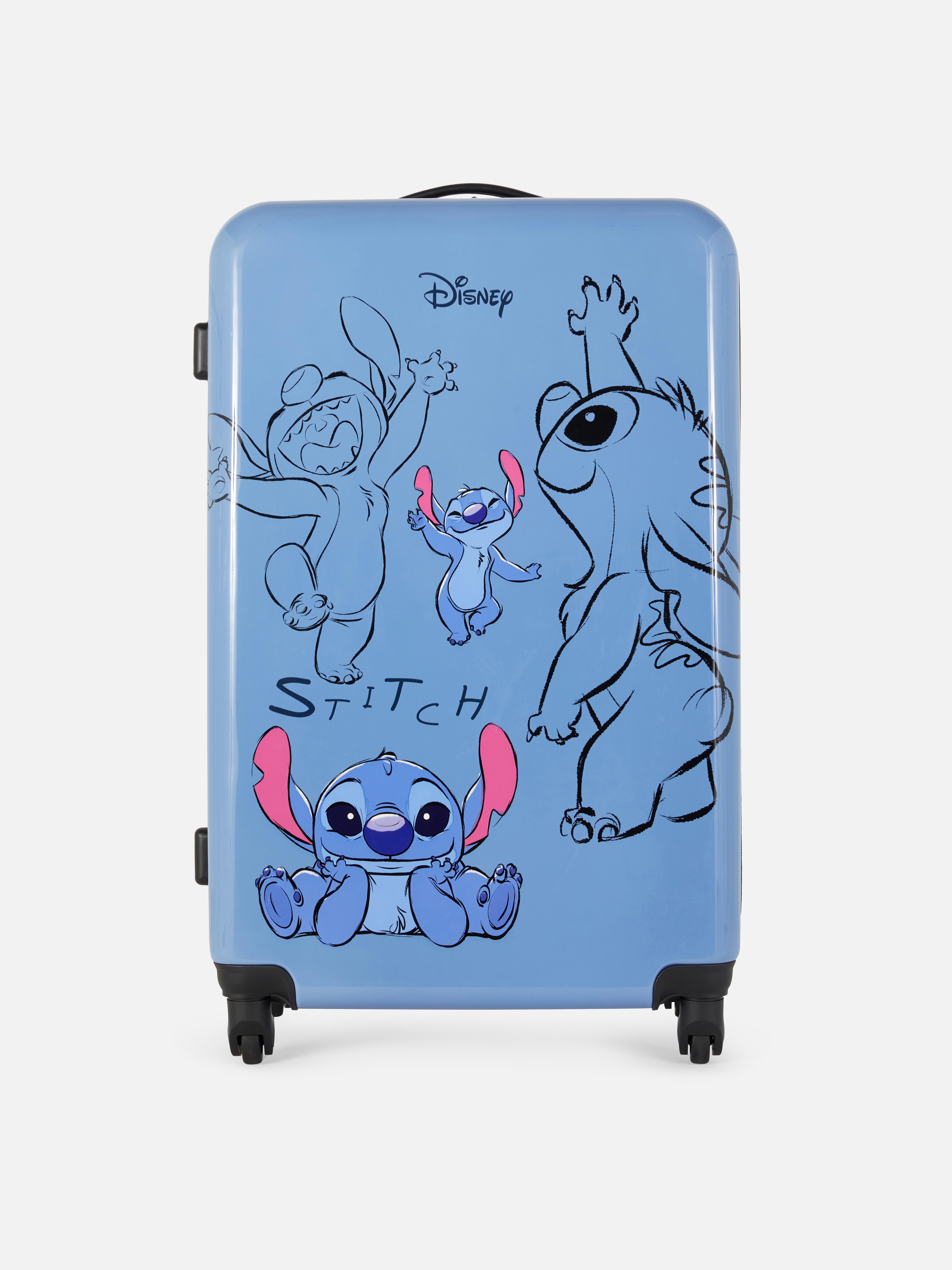 Valiză rigidă cu 4 roți Disney's Stitch O valiză Stitch cu fermoar, mâner telescopic și patru roți