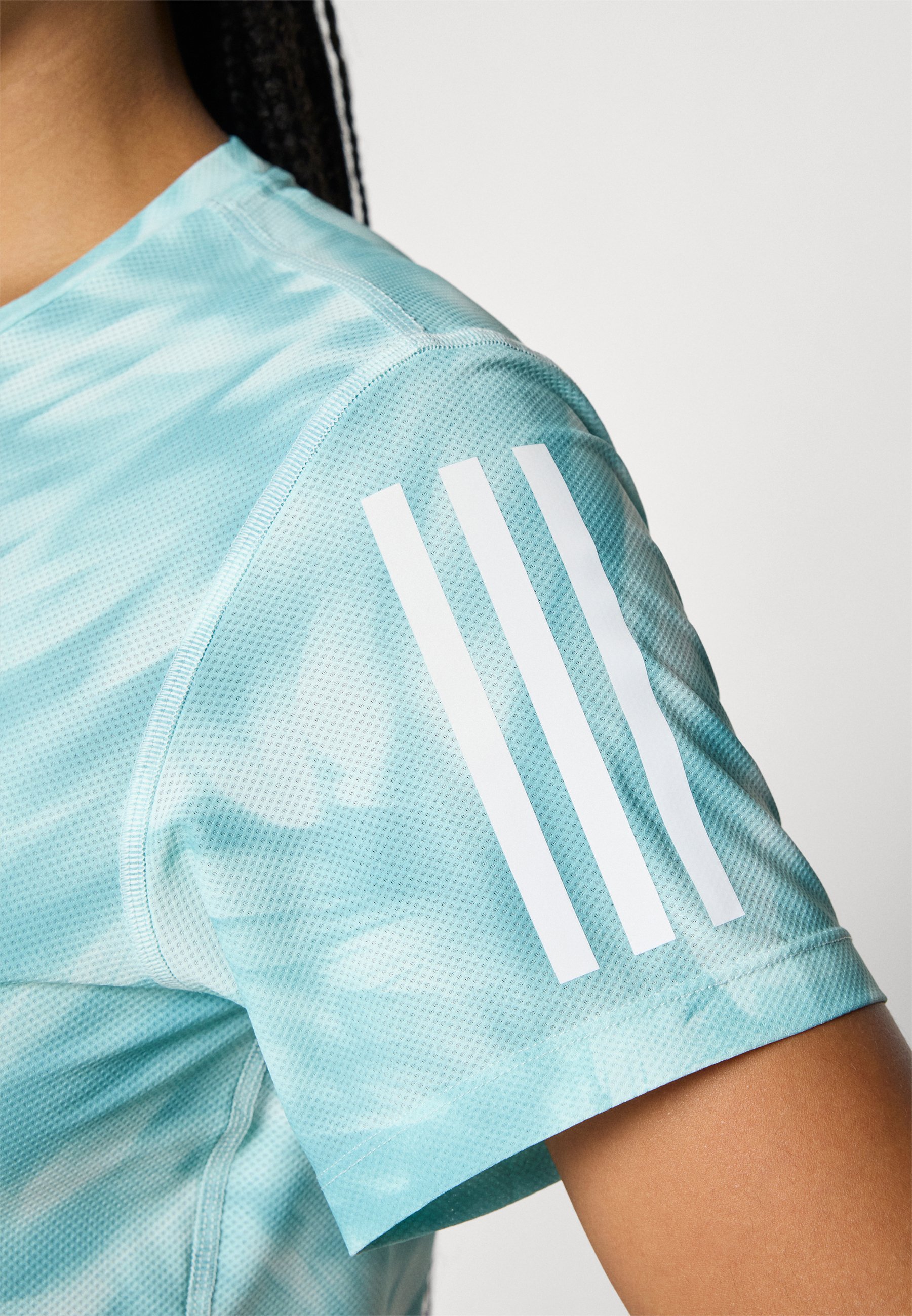 adidas Performance TEE - Tricou cu imprimeu - halo mint/mint ton