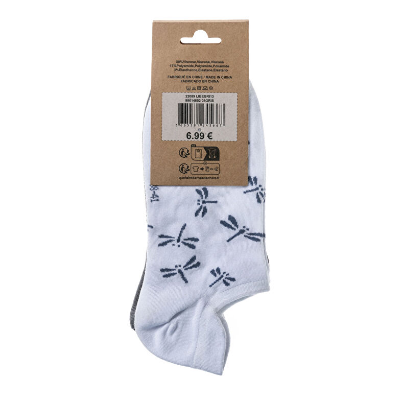 Chaussettes et collants Femme Gris