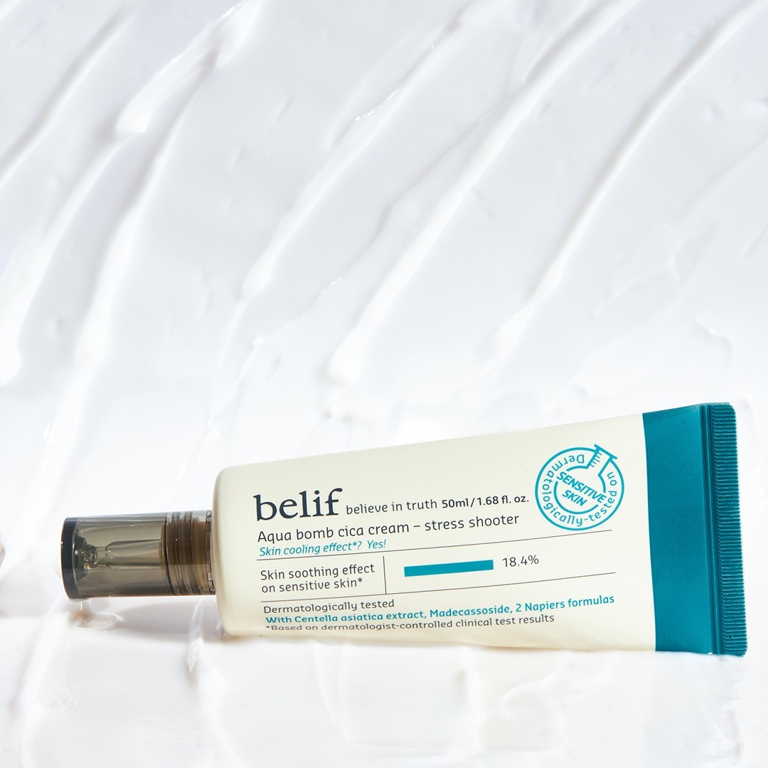 belif Aqua bomb cica cream stress shooter